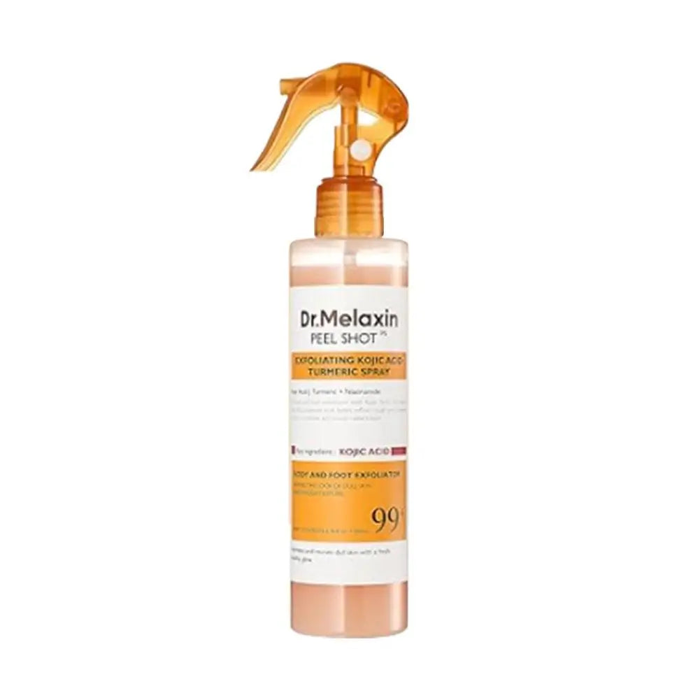 Korean Dr. Melaxin Peel Shot Exfoliating Spray with Kojic Acid and Turmeric - Soothing, Moisturizing, and Brightening Formula, 200ml